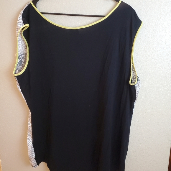 Worthington 2X Sleeveless Embroidered Lace Floral Boho Top Blouse - Picture 6 of 6